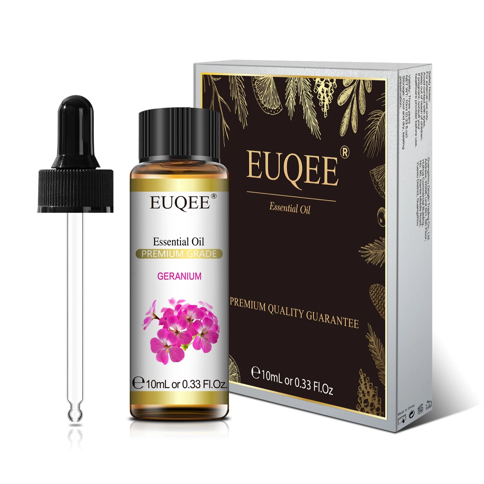 EUQEE 10ml Pure Natural Essential Oil Lavender Jasmine Eucalyptus Vanilla Sandalwood Sweet Orange Lemon Oregano Neroli Fragrance - Smarsty