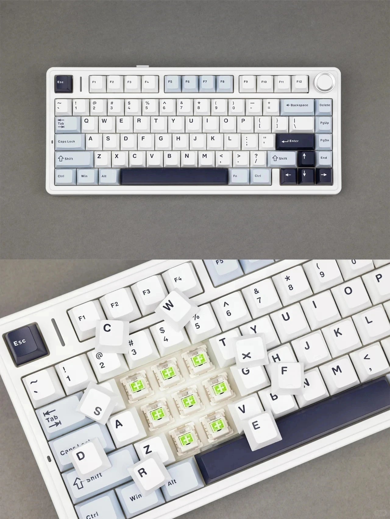 Wireless Mechanical Keyboard 75 Layout RGB Gasket Structure