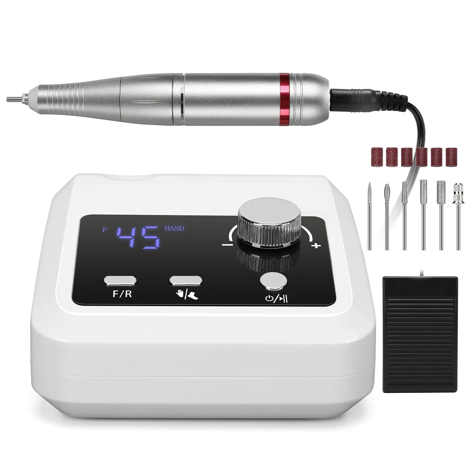 45000 RPM Electric Nail Drill With HD Display - Smarsty