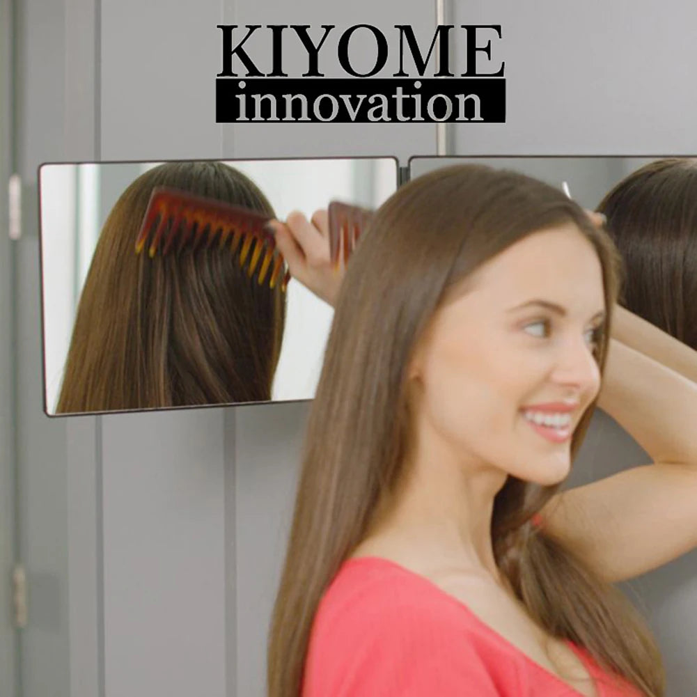 360 Degree LED Trifold Haircut Mirror for Easy Styling - Smarsty
