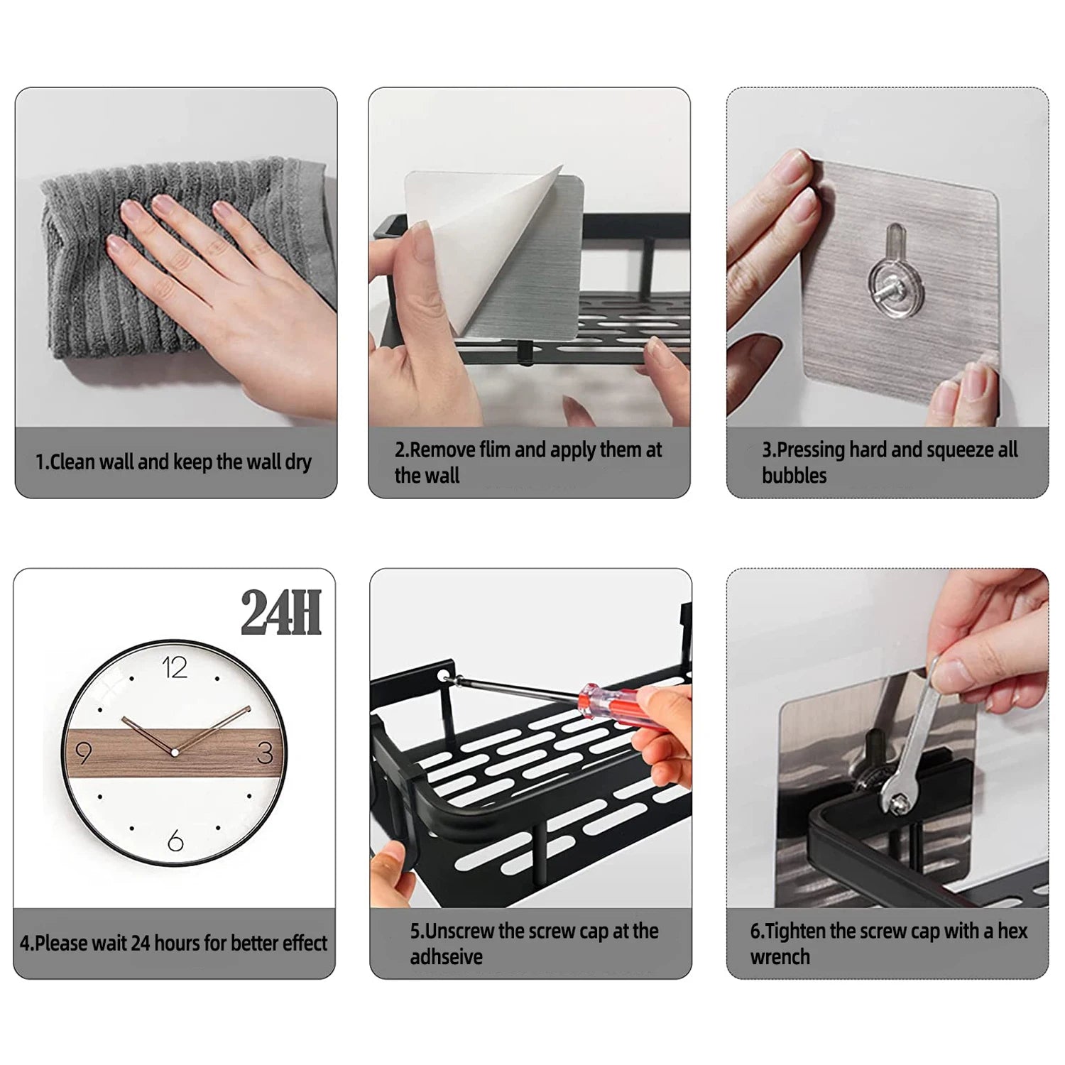 Wall Mounted Bathroom Shelf for Towel and Shampoo Storage - Smarsty