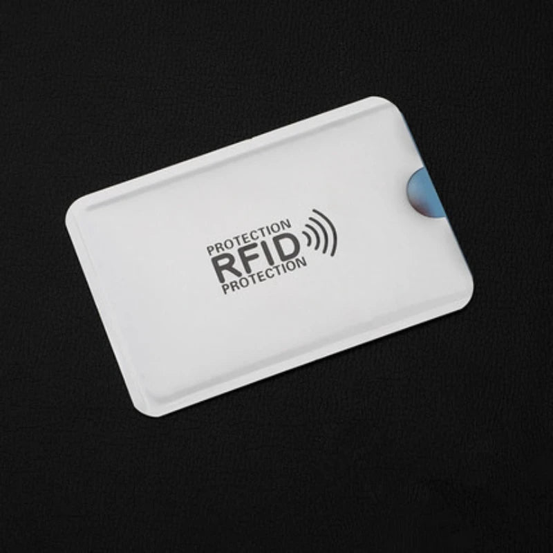 10pcs Anti Rfid Credit Card Holder Blocking Reader Lock Blocker Bank Cards Protector Shielding Bag Colorful Anti-theft Card Case