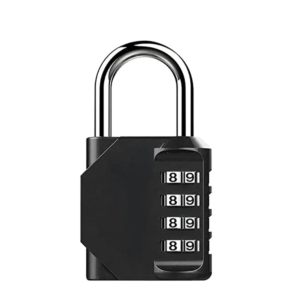 1pc Combination Lock Resettable 4 Digit Padlock with Combination Waterproof and Heavy Duty Combination Padlock Outdoor - Smarsty