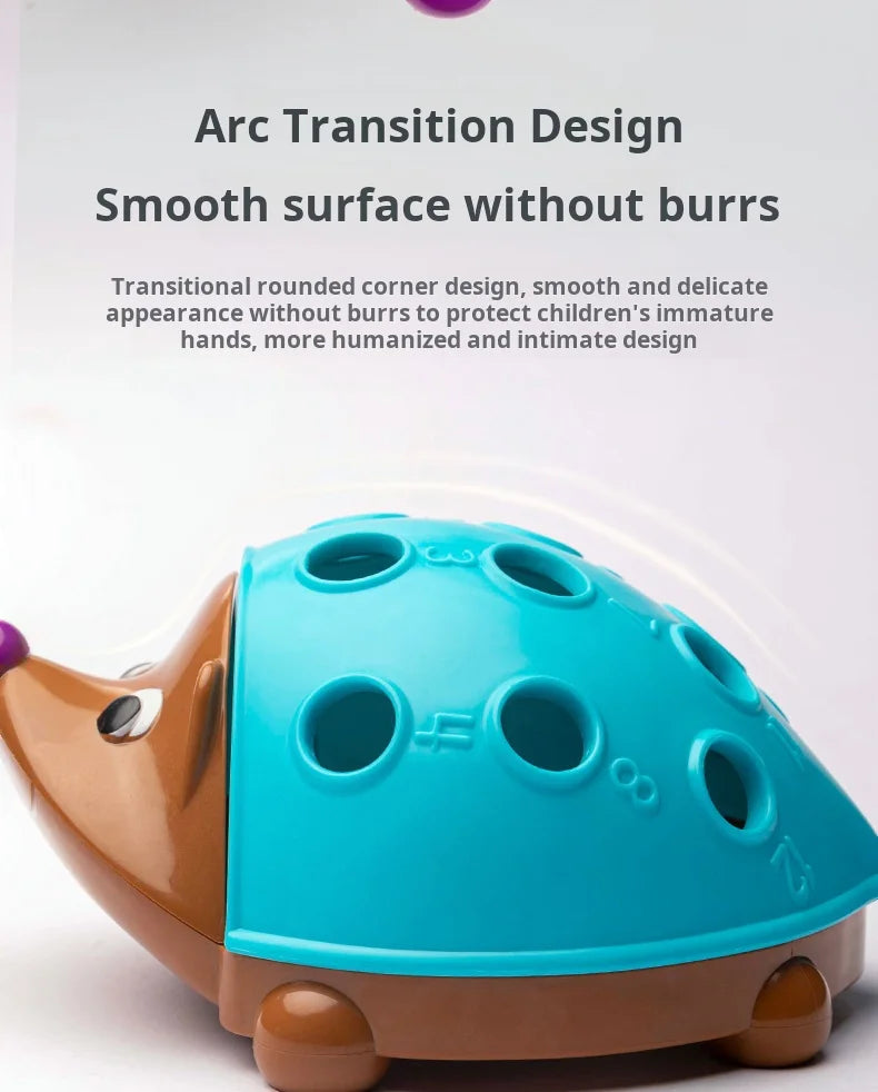 Early Education Toys Hedgehog Training Focused on Children's Fine Motor Hand-Eye Coordination Fight Inserted Toy For 1-3 Years