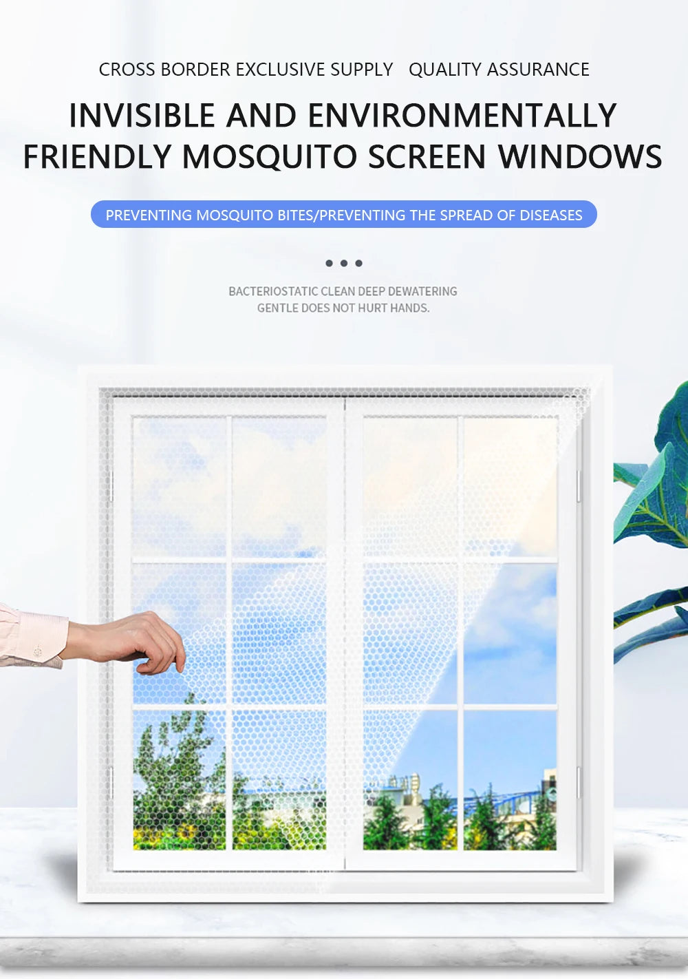 Self Adhesive Window Mosquito Net For Easy Installation - Smarsty