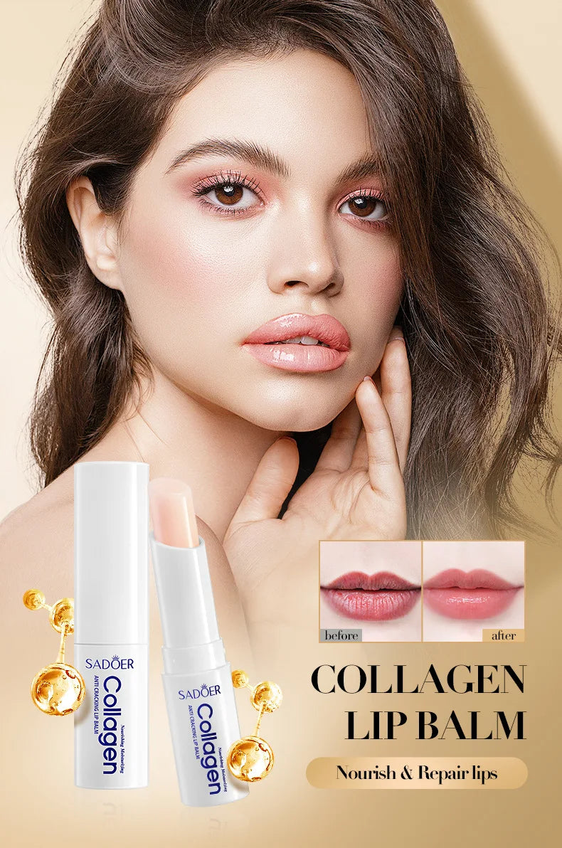 SADOER Collagen Lip Balm for Moisturizing and Repairing - Smarsty