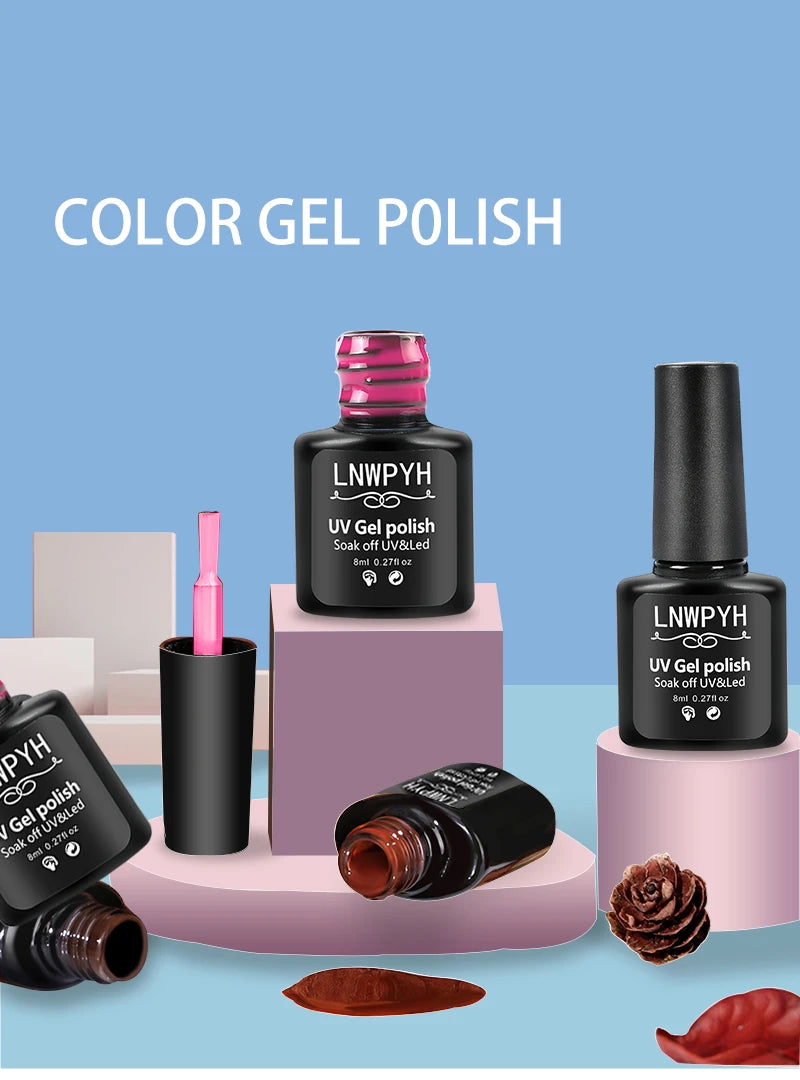 Nail Polish Kit With UV Lamp For Easy Manicure - Smarsty