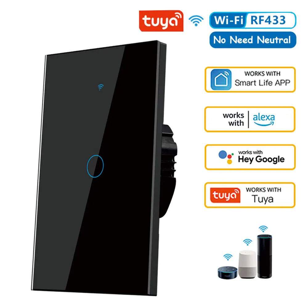 Tuya WiFi Smart Wall Switch with Voice Control - Smarsty