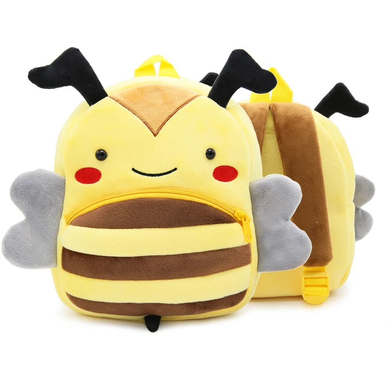 Soft Plush Kids Backpack With Cartoon Animal Design - Smarsty