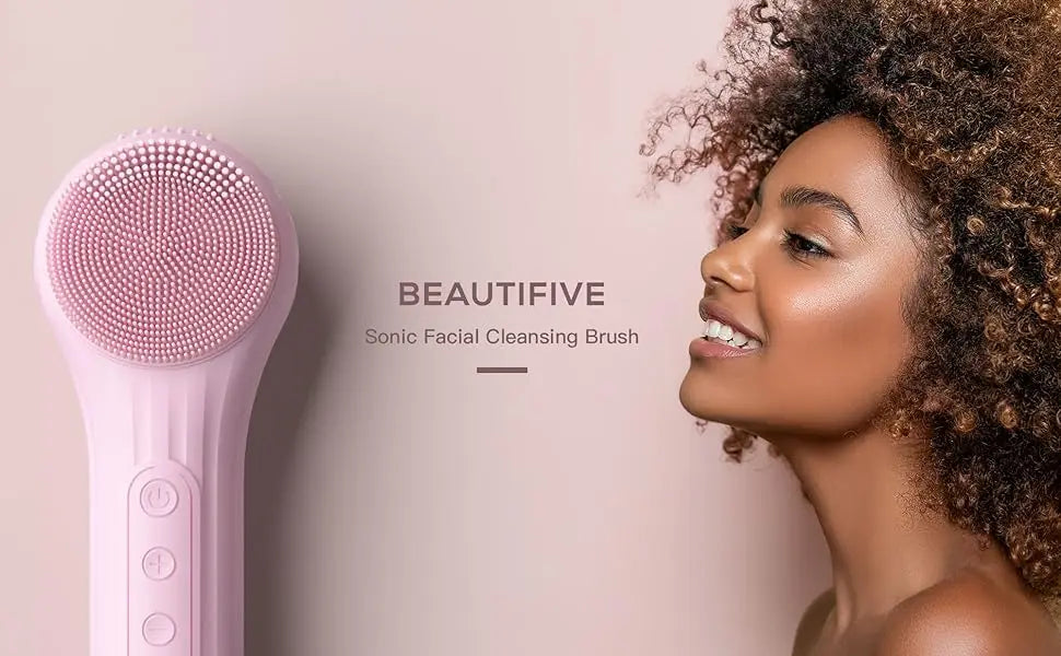Sonic Waterproof Facial Cleansing Brush for Deep Cleaning - Smarsty