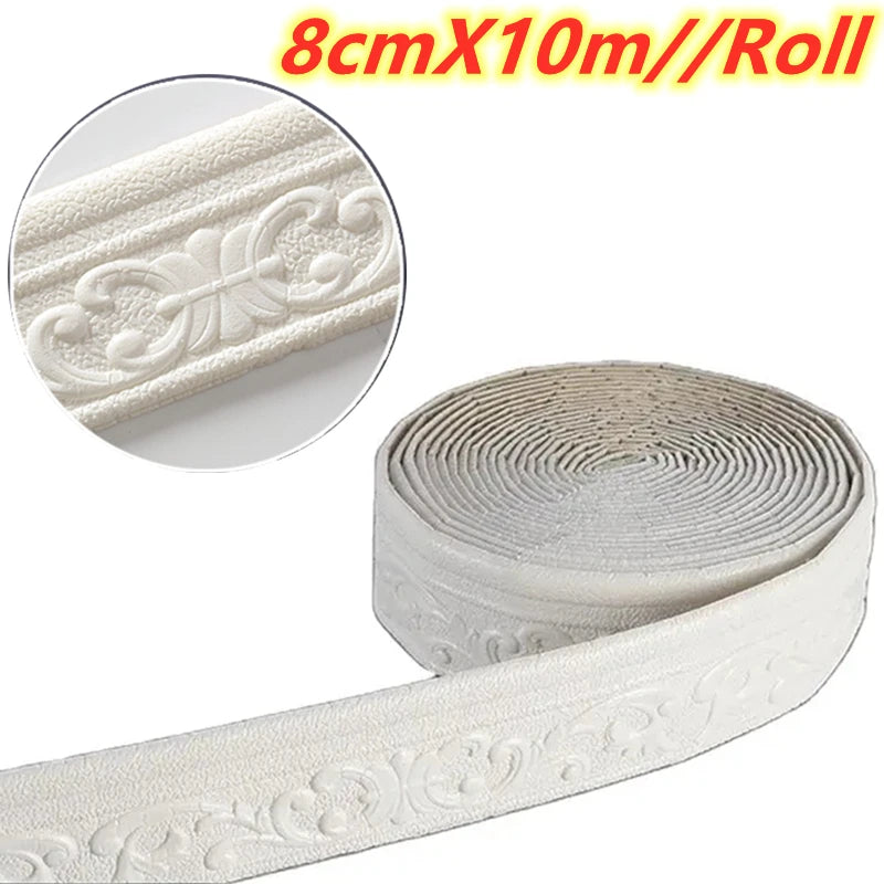 3D Self Adhesive Wall Trim Waterproof Border - Smarsty