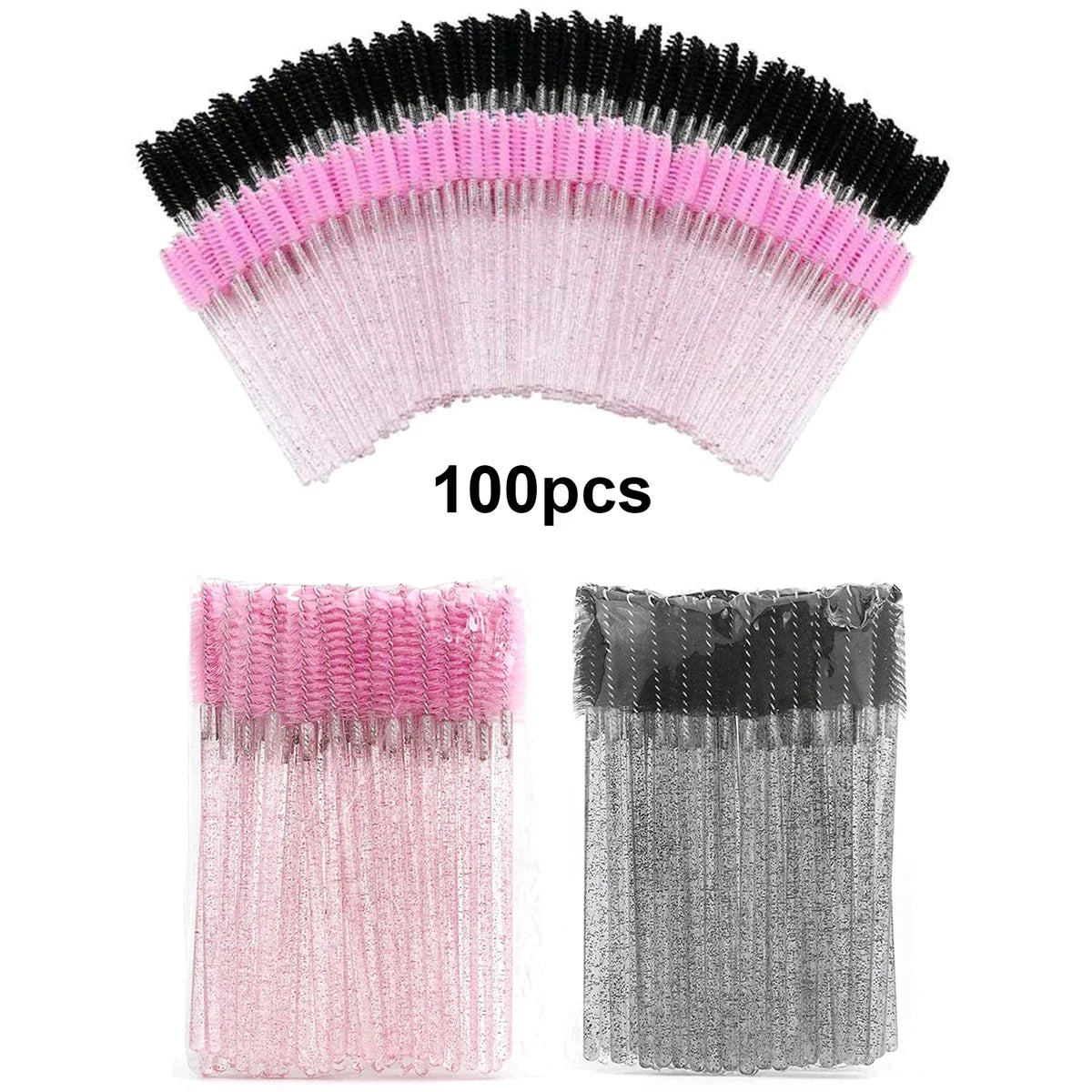 100pcs Disposable Eyelash Brushes for Flawless Application - Smarsty