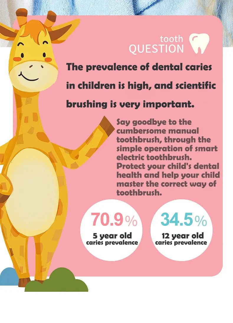 Children's Electric Toothbrush with Sonic Cleaning Feature - Smarsty