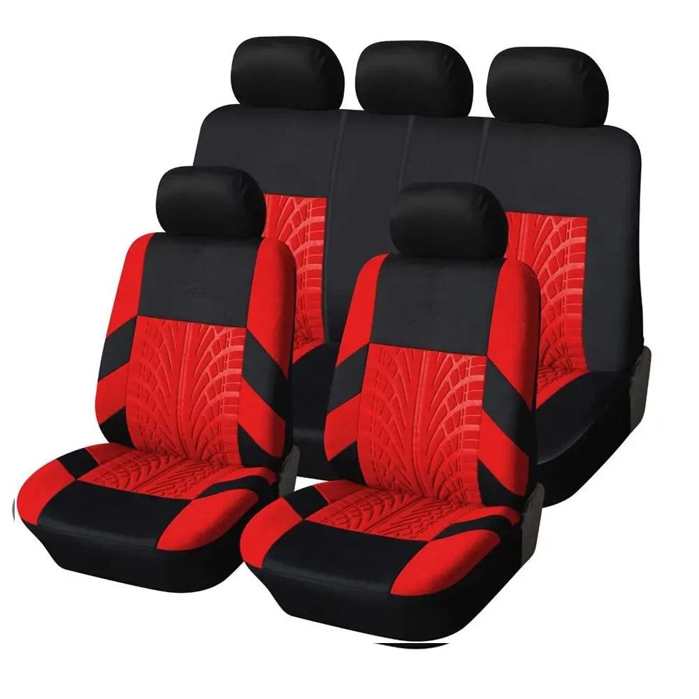 Universal Car Seat Covers Full Set Front And Rear Bench - Smarsty