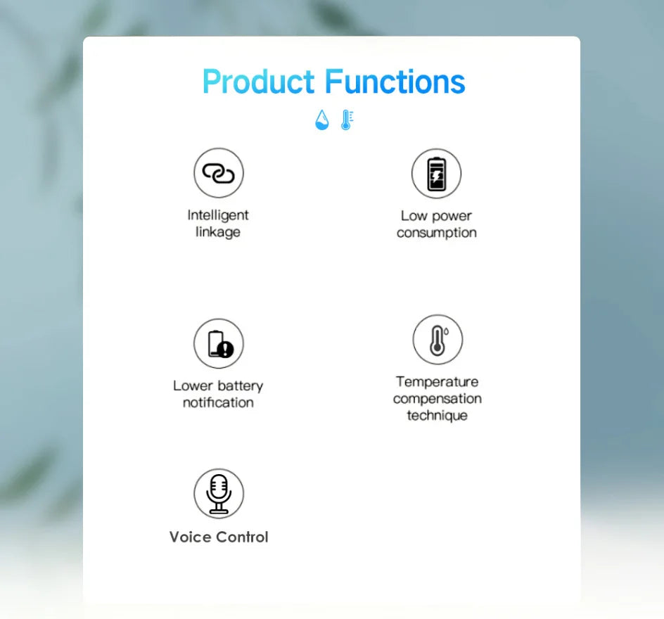 ZigBee Smart Temperature Humidity Sensor with App Control - Smarsty
