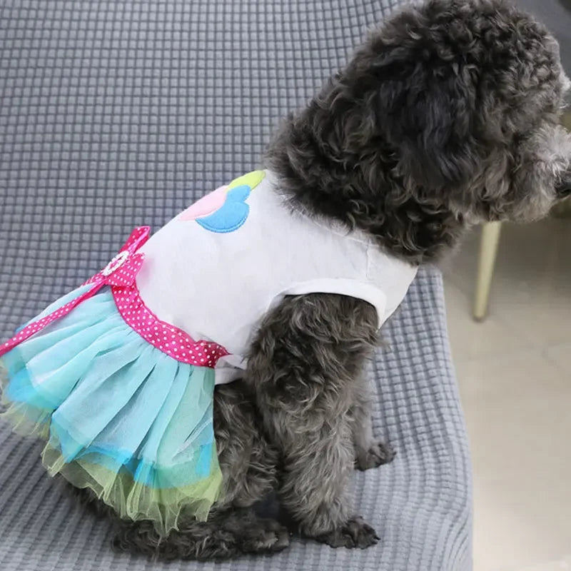 Cute Lace Puppy Dress for Summer Pet Apparel - Smarsty