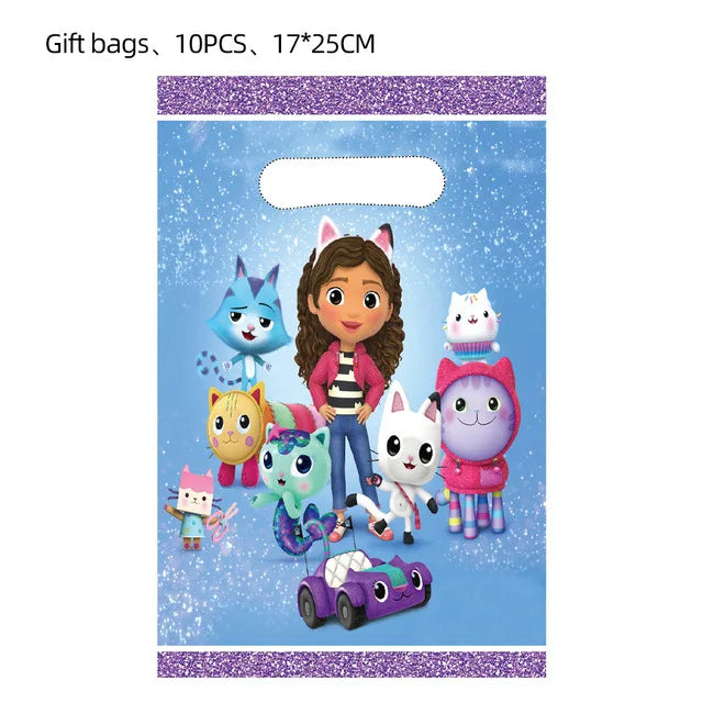 Gabby Dollhouse Birthday Party Favor Bags for Kids - Smarsty