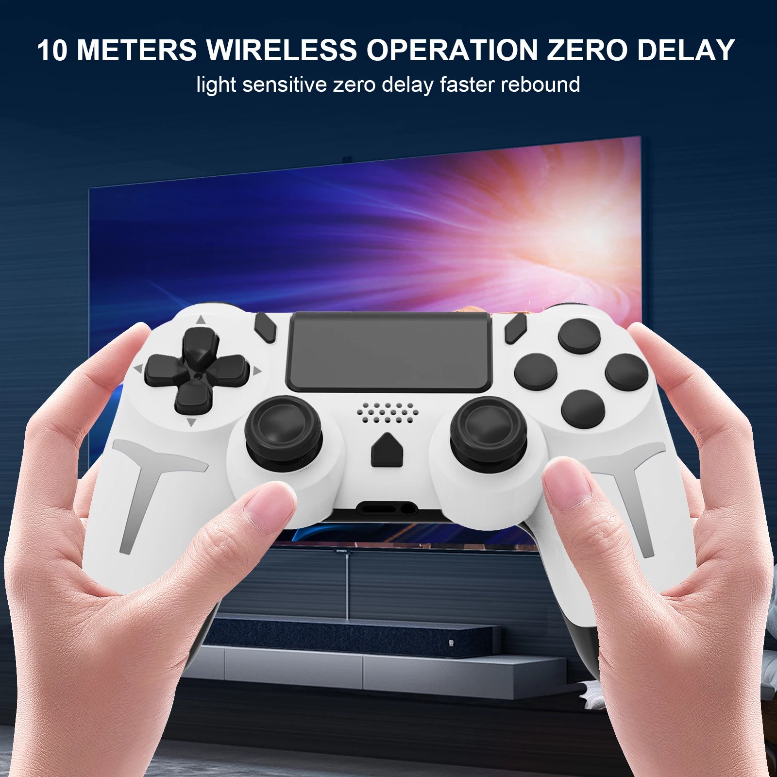 GAMINJA Wireless Gamepad Bluetooth Controller for PS4 PC - Smarsty