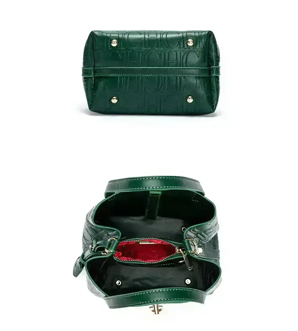 Large Capacity Handbag With Lock Design Luxury Crossbody - Smarsty