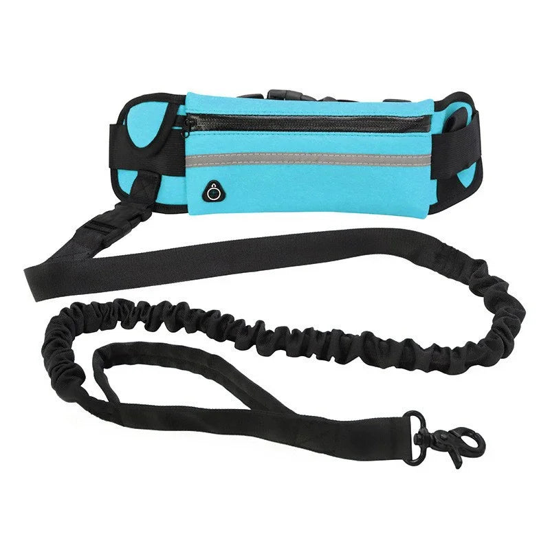 Hands Free Dog Leash with Reflective Elastic Belt - Smarsty