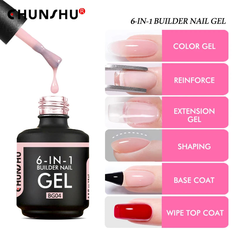 Chunshu 6 In 1 Builder UV Gel Polish 15ML - Smarsty