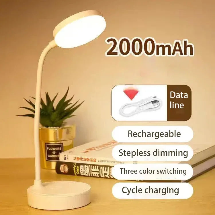 Flexible LED Desk Lamp with 3-Level Dimmer for Eye Care - Smarsty