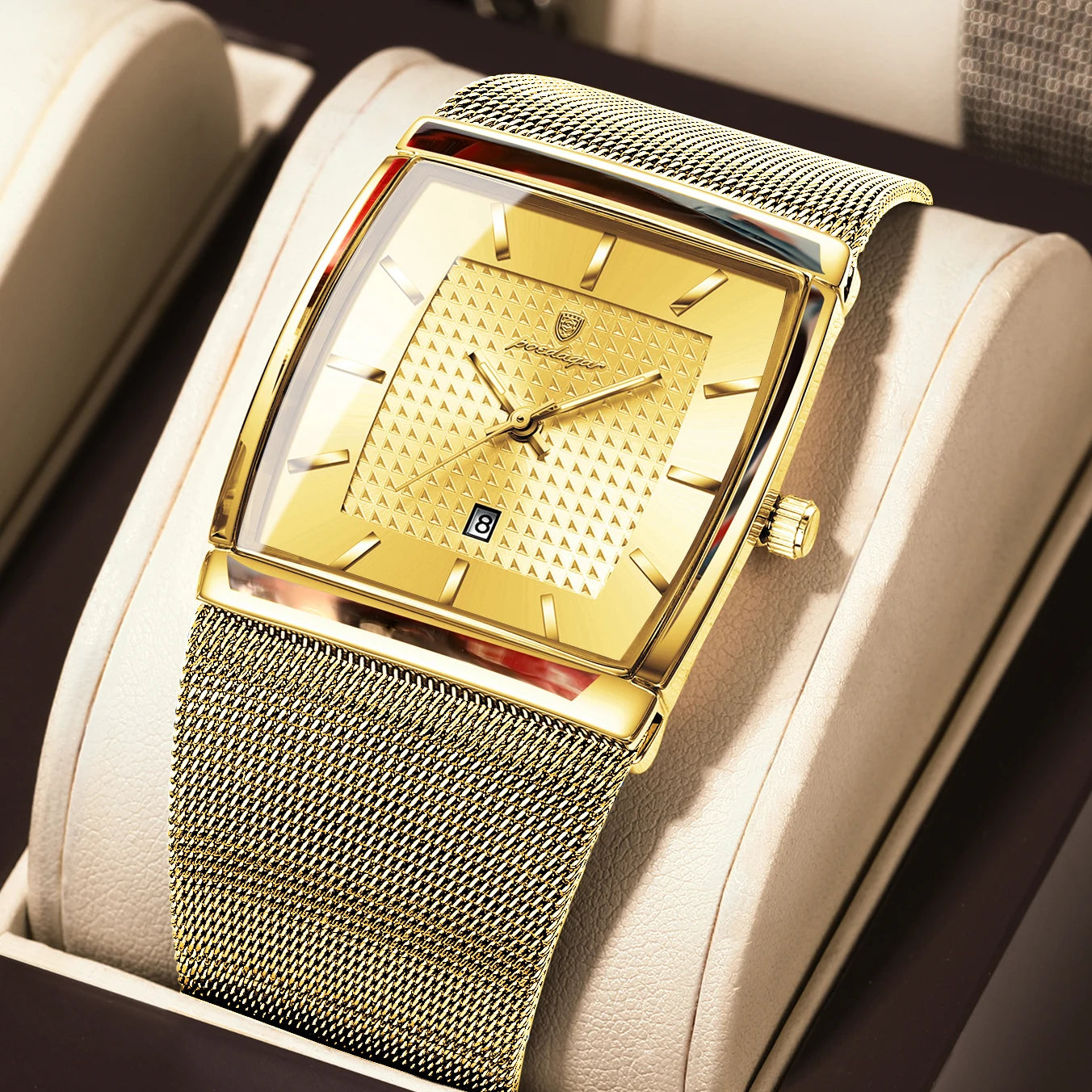 Men's Waterproof Quartz Watch with Luminous Date Feature - Smarsty