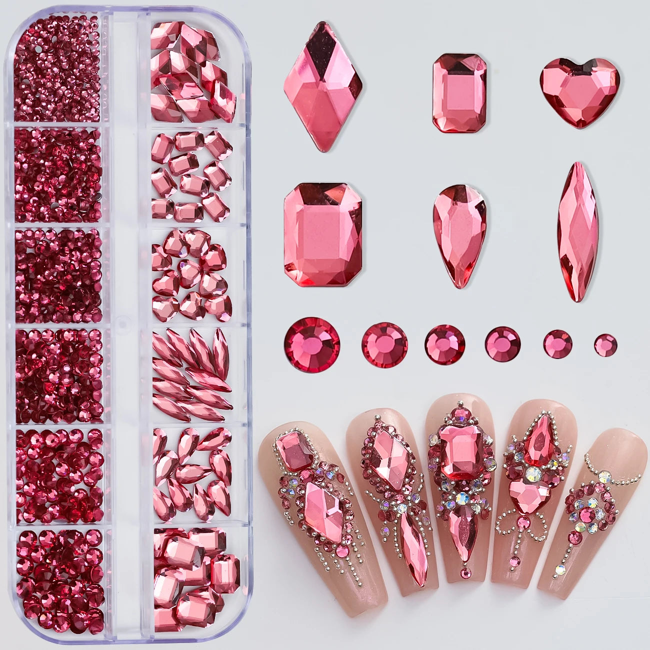 Mini Caviar Beads Nail Art Set with Magnetic Pen - Smarsty