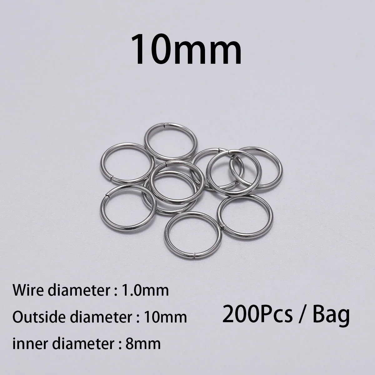 Stainless Steel Jump Rings Set Durable Rust Resistant - Smarsty