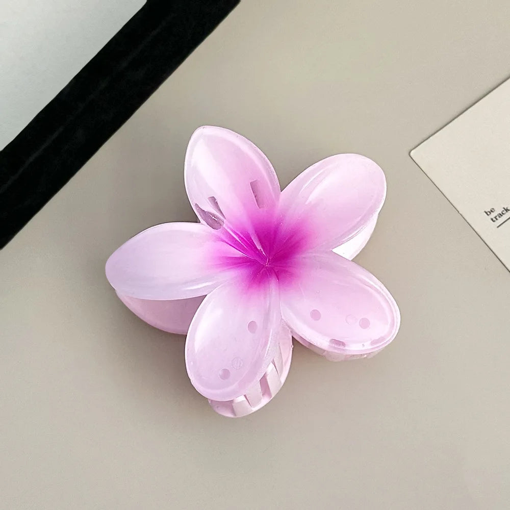 Bohemian Floral Hair Clips Beach Claw For Vacation Style - Smarsty