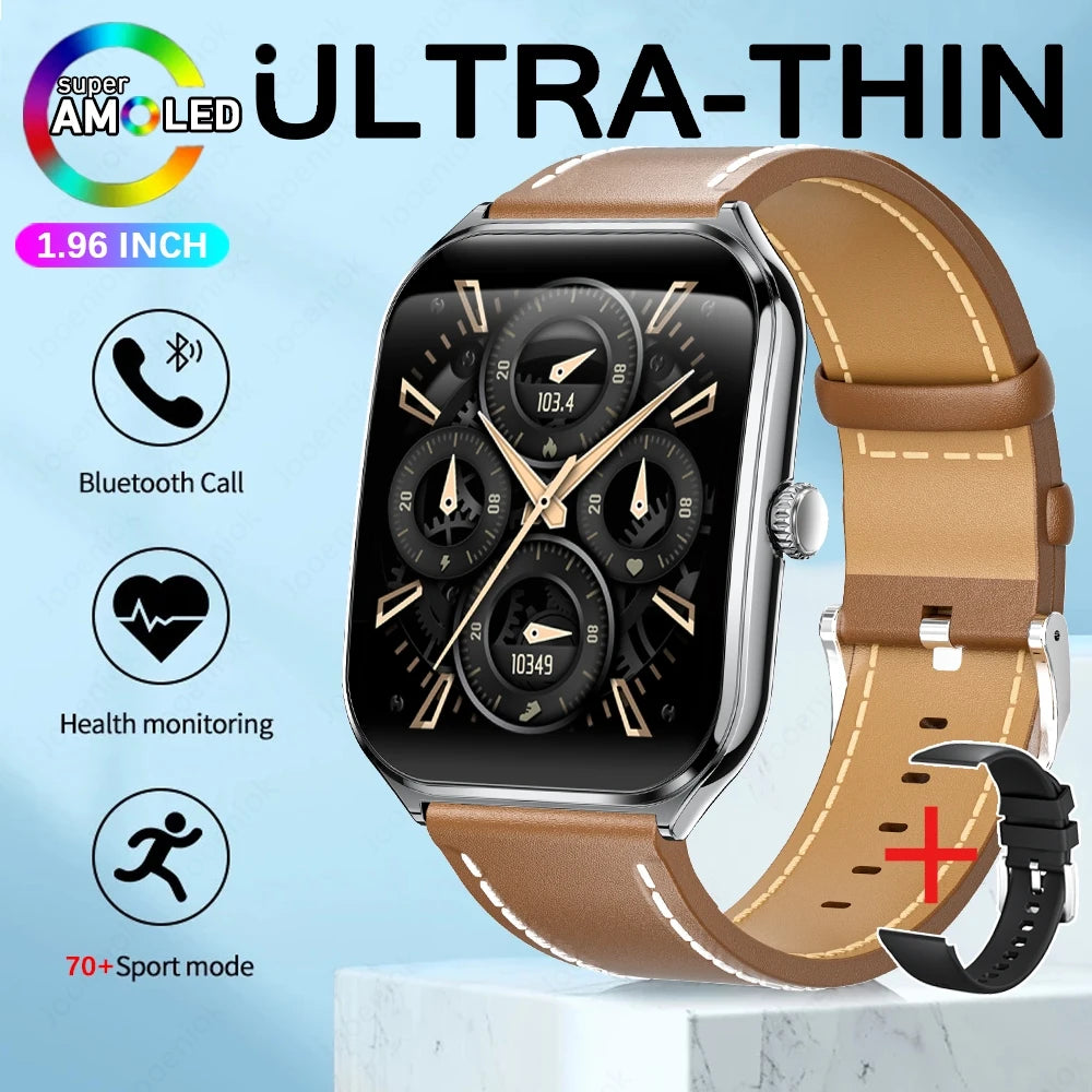 Ultra Thin Smart Watch for Men with AMOLED Screen - Smarsty