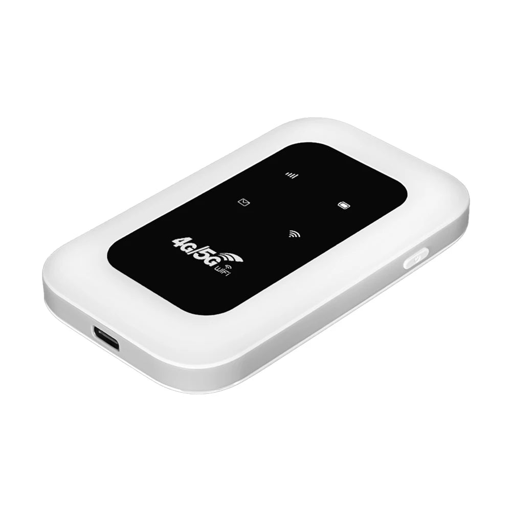 4G Pocket WiFi Router Portable Mobile Hotspot 150Mbps 4G LTE Wireless Router 2100mAh MiFi Modem with SIM Card Slot Wide Coverage