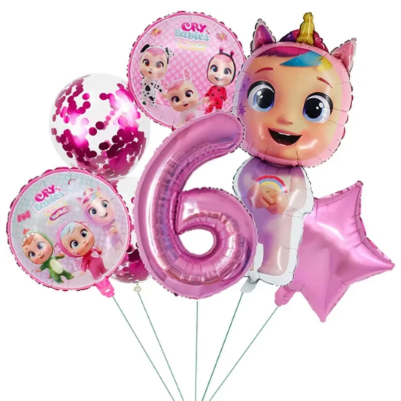 Cry Babies Birthday Party Decorations Tableware Set - Smarsty