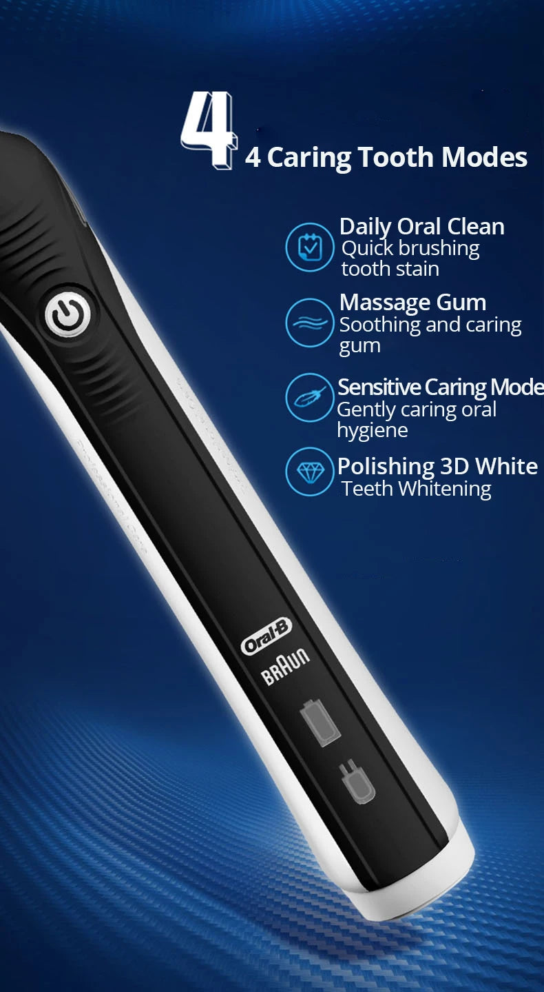 Oral B Electric Toothbrush Pro 4000 with Pressure Sensor - Smarsty