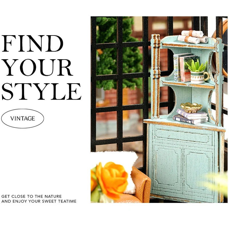 Wooden Doll House 3D Puzzle Assembly Building Model Kit Production Small Room Toys Home Bedroom Decoration With Furniture Light by Smarsty