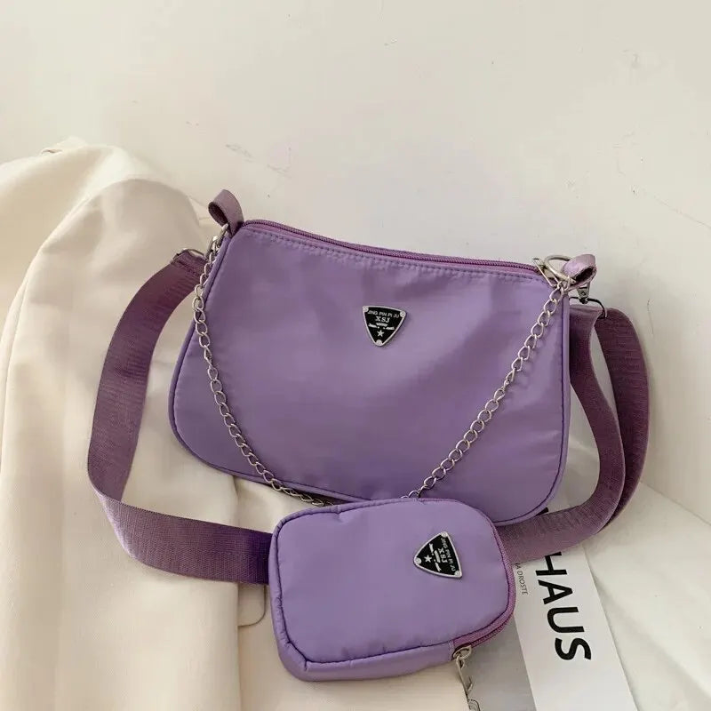 Nylon Crossbody Bag For Women Portable Casual Style - Smarsty
