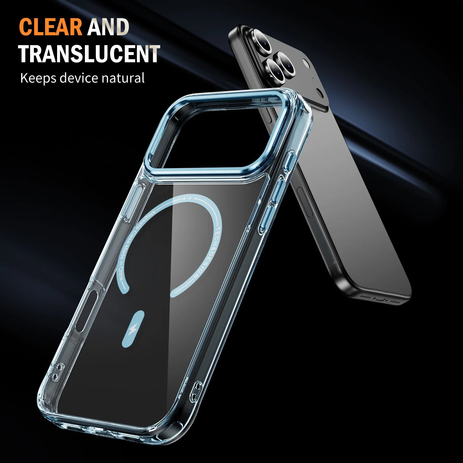 Luxury Phantom HD Transparent for Magsafe Magnetic Phone Case for iPhone 17 Air 16 15 14 Plus 13 12 11 Pro Max Shcokproof Cover
