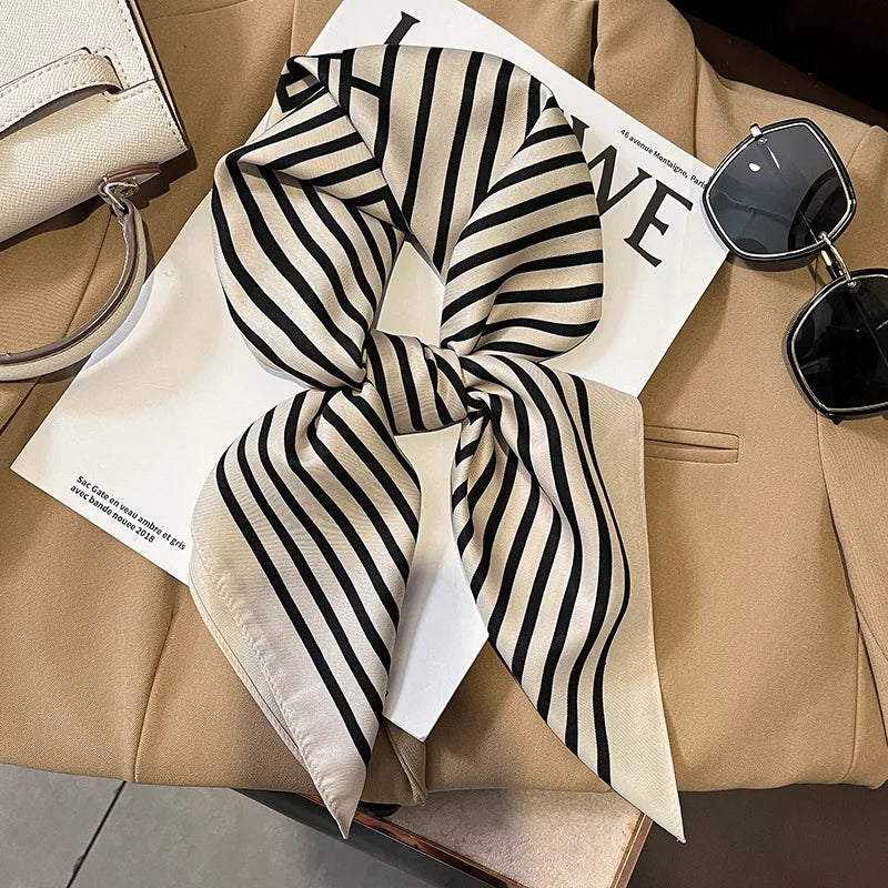 Luxury Silk Satin Scarf for Women with Sun Protection - Smarsty