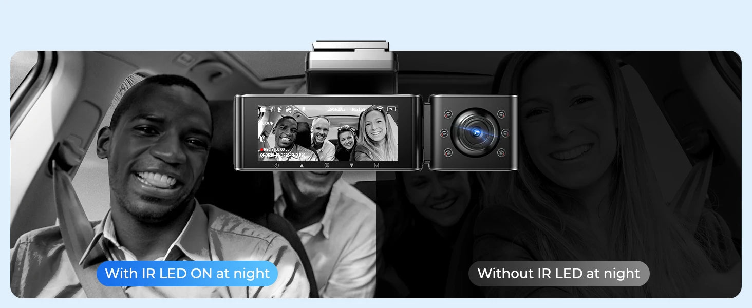 4K Dash Cam With GPS And Superior Night Vision Parking - Smarsty