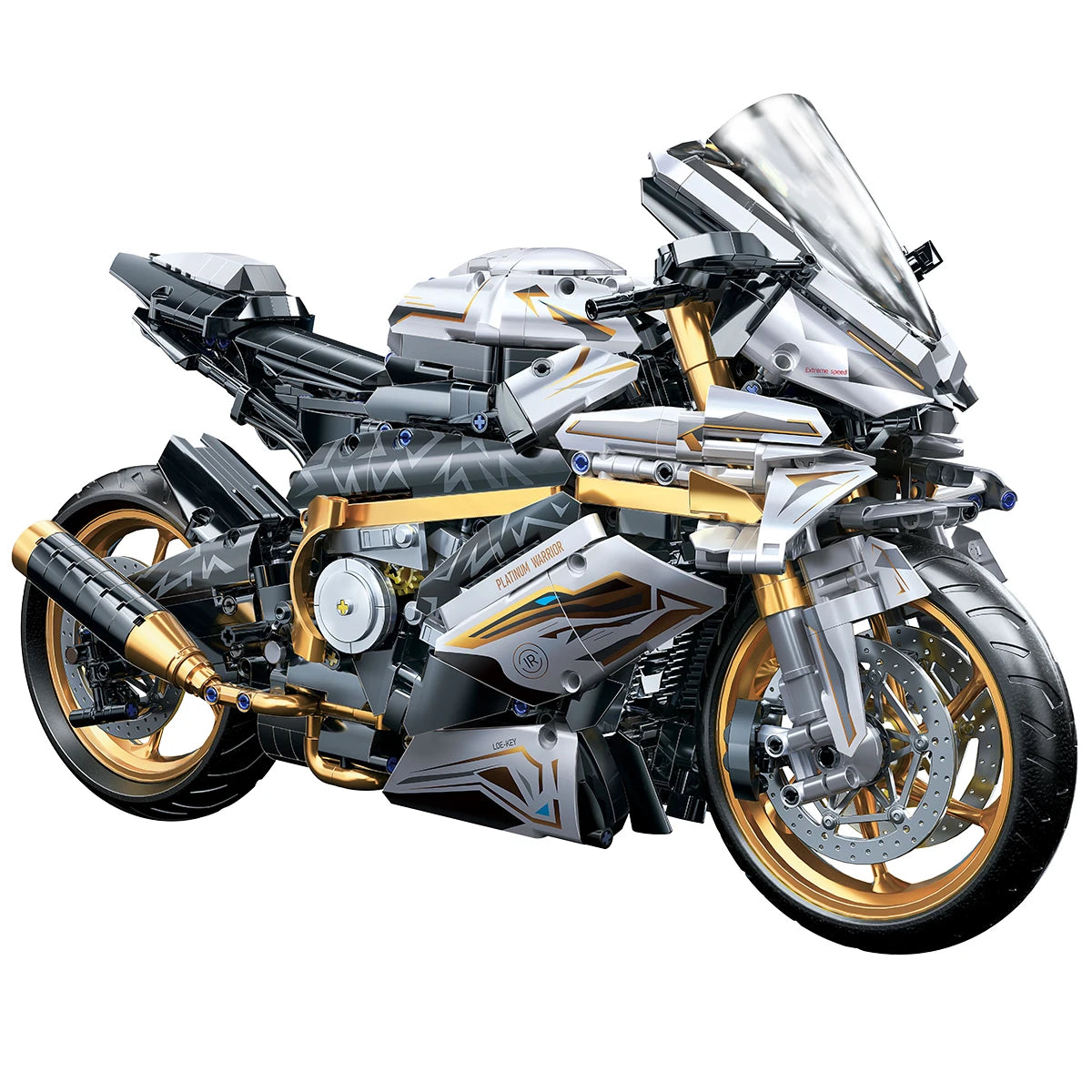 TOYLINX Alloy Motorcycle Desktop Decorations 2045PCS Racing Building Block Model Kid Toys Christmas Easter Festive Gift Giving