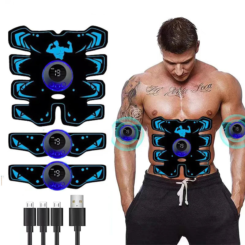 USB Rechargeable EMS Muscle Stimulator for Effective Abdominal Training - Smarsty