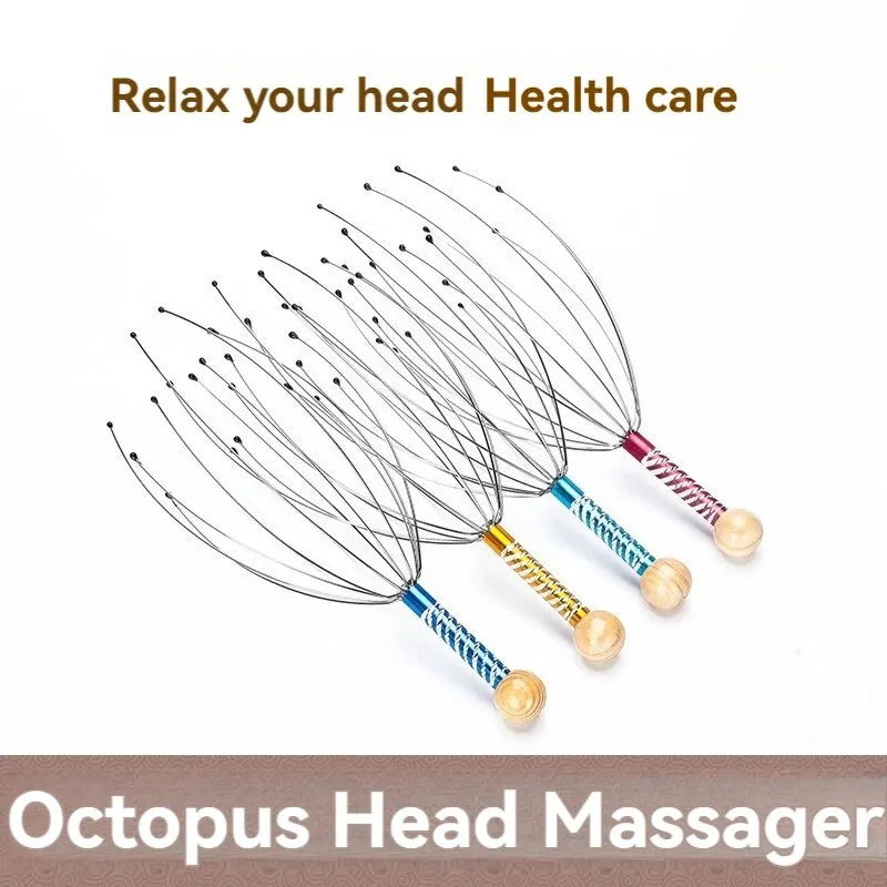Stainless Steel Octopus Head Massager for Ultimate Relaxation - Smarsty