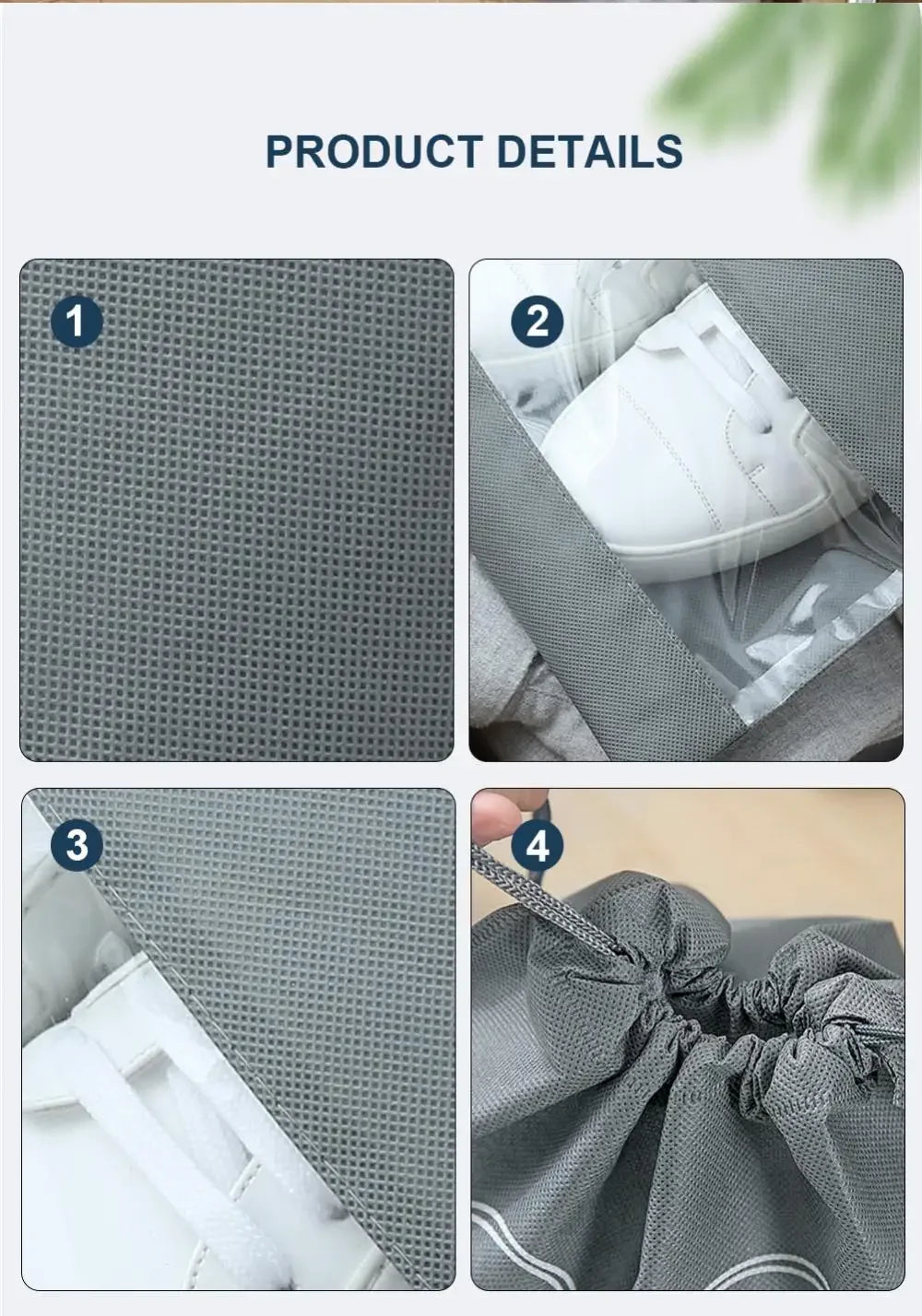 Nonwoven Shoe Storage Bag Travel Organizer Waterproof - Smarsty