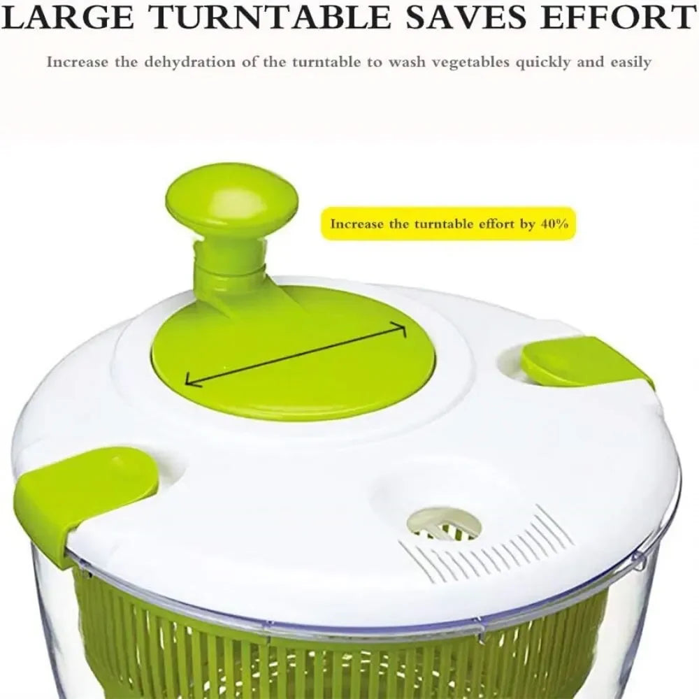 Multifunction Manual Salad Spinner Dryer Vegetable Fruit Food Dehydrator Quick Drying Kitchen Household Vegetable Dehydrator by Smarsty