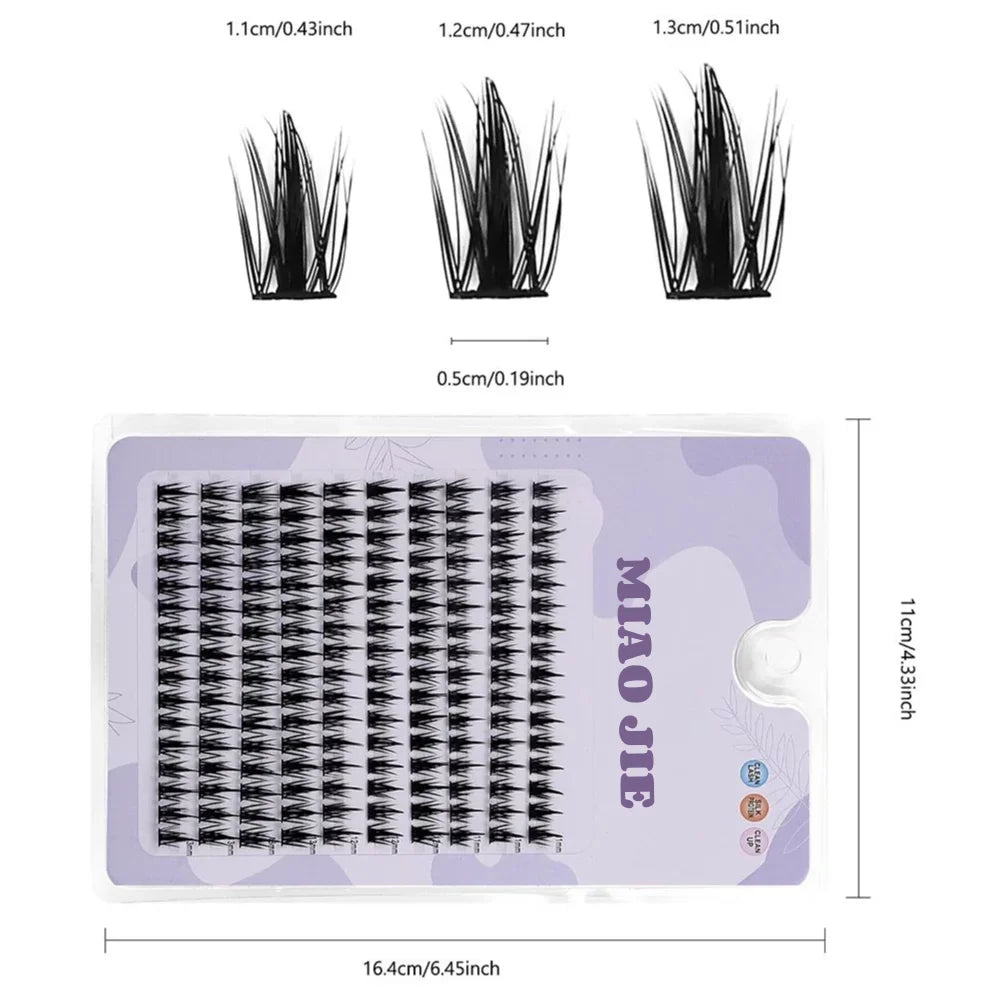 MIAOJIE 160 Rows Faux Mink Cluster Lashes for Natural Look - Smarsty