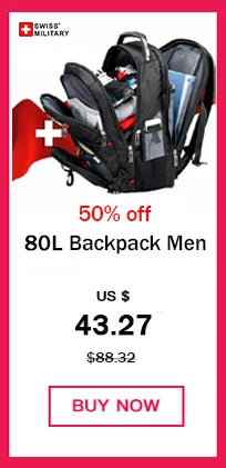 SWISS MILITARY Fashion Travel Multifunction Large Capacity Male Bag Usb Charging Waterproof 23 inch Laptop Backpack Men Mochila - Smarsty