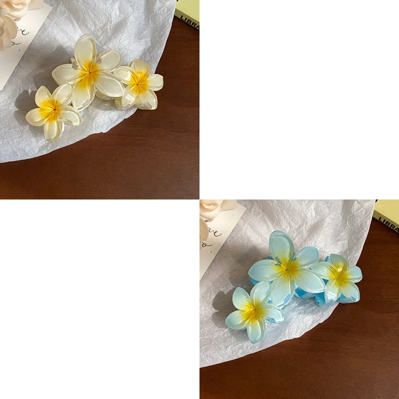 Sunflower Gradient Flower Hair Clip Secure Beach Style - Smarsty