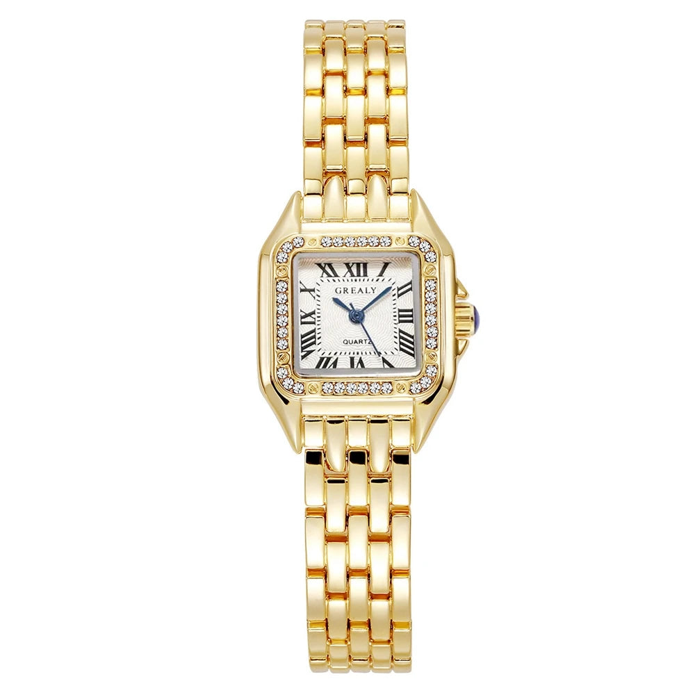 Square Alloy Women Quartz Watch for Casual Style - Smarsty