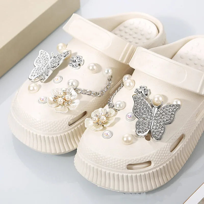 Shoe Charms for DIY Colored Diamond Crystal Shoe Buckle Decoration for Shoe Charm Accessories Kids Party Gift Shoes Decorations - Smarsty