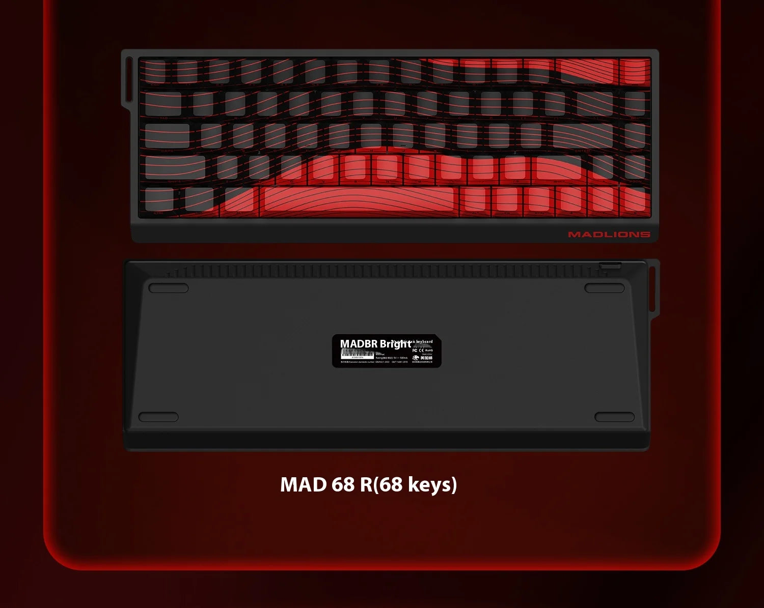 Mechanical Gaming Keyboard Hot Swap 68 Keys Rapid Trigger